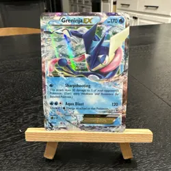 Pokemon - Greninja EX XY Black Star Promos Holo Card LP/MP XY20 - Image 1