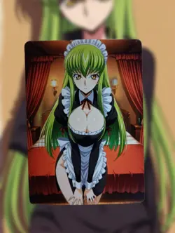 C.C. Code Geass Anime Waifu Sexy Goddess Doujin Lewd Hentai Card - Image 1