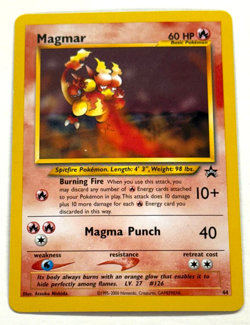 Pokemon CCG TCG Magmar Black Star Promotional Card #44 Wizards of the Coast OOP - Image 1