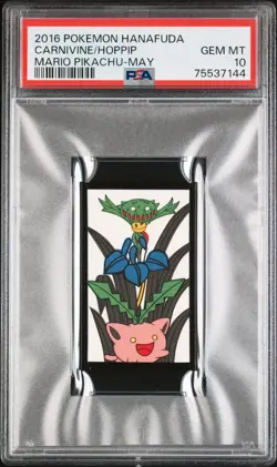 Pokemon Hoppip & Carnivine Rare Pokemon Hanafuda Card TCG PSA 10 Gem Mint - Image 1