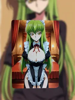 C.C. Code Geass Anime Waifu Sexy Goddess Doujin Lewd Hentai Card - Image 1