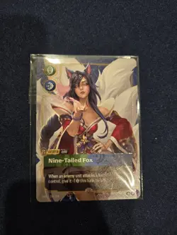 Riftbound METAL Card Ahri Nine-Tailed Fox Las Vegas Prize Wall Exclusive English - Image 1