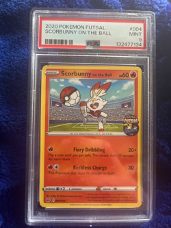 Pokemon Card PSA 9 Scorbunny on the Ball 004/005 FA Soccer Futsal Promo 2020 - Image 1