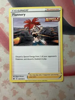 Flannery Uncommon SWSH06: Chilling Reign 139/198 NM English Pokemon Card - Image 1