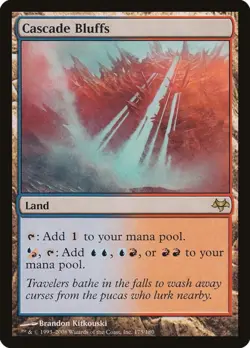 MtG Cascade Bluffs 175/180 Eventide Regular Rare - Image 1