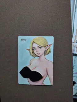 Mtg Altered Art Hand Painted Anime - Image 1