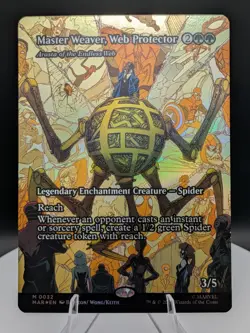 Master Weaver, Web Protector (Showcase) FOIL: Spider-Man MTG (NM) - Image 1