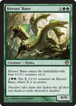1 x Heroes' Bane - Foil - Journey into Nyx - Light Play - MTG - Image 1