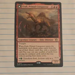Wizards Etali Primal Conqueror March of the Machine Regular Rare Red Green Engl… - Image 1