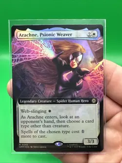 Arachne, Psionic Weaver Extended FOIL MTG SPM Nm/M *ON HAND* - Image 3