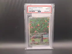2024 Pokemon TWM EN Applin Illustration Rare @185 PSA 10 GEM MT - Image 1