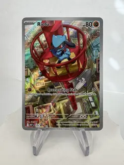Pokemon TCG Riolu Black Star Promo Full Art #10 Mega Evolution Holo - Image 1
