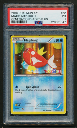 Magikarp 22/83 Toys R Us Promo Holo Pokemon 2016 XY Generations PSA 1 PR POP 2 - Image 1