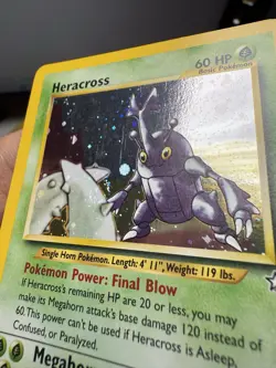 Heracross 6/111 Holo LP Neo Genesis Pokemon TCG - Image 4