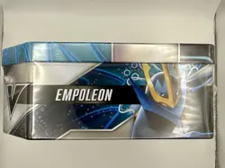 Pokemon TCG V Strikers EMPOLEON V Tin Factory Sealed NEW - Image 4