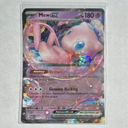 Pokemon Mew EX 151/165 Scarlet & Violet 151 Double Rare Holo 180 HP - Image 1