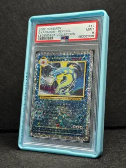 Pokemon 2002 Gyarados Reverse Holo Foil Card 12/110 Legendary Collect PSA 9 - Image 3