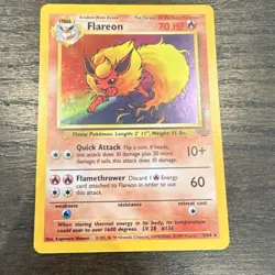Pokemon Flareon Jungle 3/64 Holo Rare 70 HP Unlimited English Card - Image 1