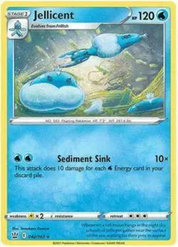Pokemon - Jellicent - 042/163 - Non Holo Rare - Battle Styles - NM/M - New - Image 1