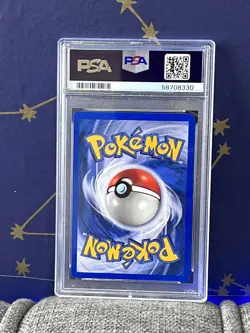 Pokemon Mewtwo 10/130 Base Set 2 Holo Rare - PSA 8 NM - MT - Image 2