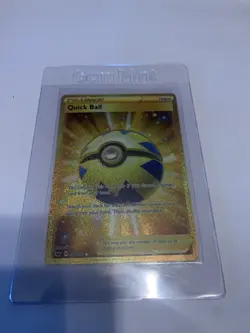 QUICK BALL GOLD 216/202 Sword & Shield Secret Rare Pokemon MINT - Image 1