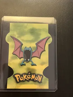 2001 Topps Pokemon Johto Die Cut- Golbat 2 of 18 Phase 2 near mint - Image 1