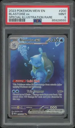 Pokemon Scarlet & Violet 151 #200 Blastoise ex Special Illustration Rare PSA 9 - Image 1
