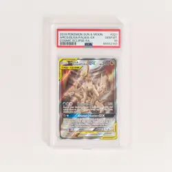 2019 Pokemon SM Cosmic Eclipse #221 Arceus & Dialga & Palkia GX PSA 10 - Image 3