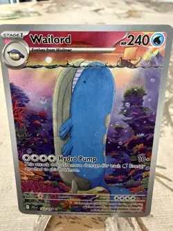 Pokemon TCG Wailord Art Rare Journey Together Mint Pack Fresh UK - Image 3