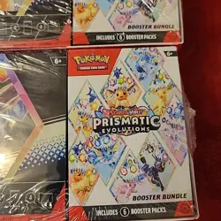 Lot Of 2 Pokemon Prismatic Evolutions Surprise Box+Booster Bundle Sams Club Set - Image 2
