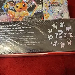 Lot Of 2 Pokemon Prismatic Evolutions Surprise Box+Booster Bundle Sams Club Set - Image 3