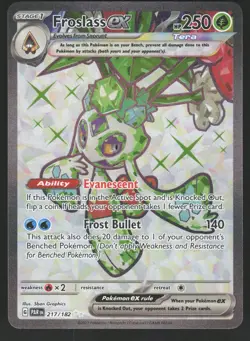 Froslass ex 217/182 Ultra Rare Pokemon TCG SV04: Paradox Rift NM - Image 1