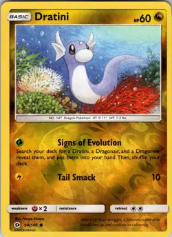 Dratini 94/149 SM Base Set Pokemon TCG LP - Image 1