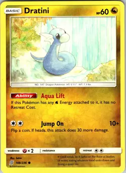 Dratini (148) 148/236 SM - Unified Minds Pokemon TCG NM Regular - Image 1