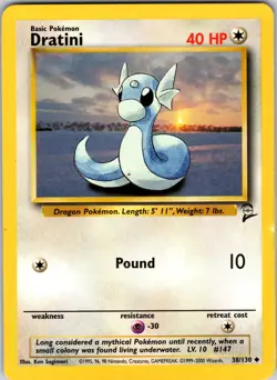 Dratini 038/130 Base Set 2 Pokemon LP Normal - Image 1