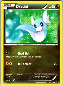 Dratini 81/116 Plasma Freeze Pokemon TCG LP Normal - Image 1