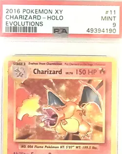 Pokemon 2016 CHARIZARD XY Evolutions Holo #11/108 PSA MINT 9 #49394190 - Image 2