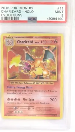 Pokemon 2016 CHARIZARD XY Evolutions Holo #11/108 PSA MINT 9 #49394190 - Image 5
