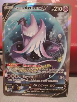 2021 Pokemon SWSH Chilling Reign Galarian Articuno V #170/198 + Extras - Image 1