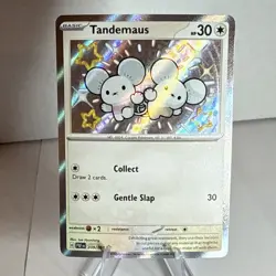 Pokemon Tandemaus Shiny Rare Holo 209/091 SV: Paldean Fates English - Image 1