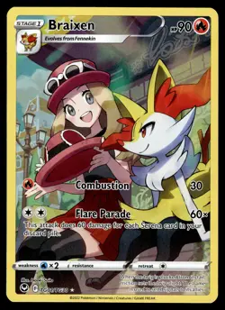 Braixen TG01/TG30 SWSH12: Silver Tempest Trainer Gallery Pokemon - Image 1