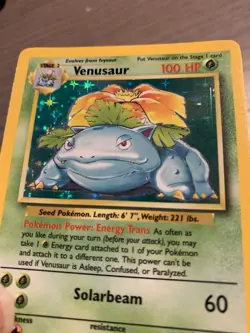 Pokemon Venusaur Base Set 15/102 Holo 1999-2000 Wizards Base Set - Image 5