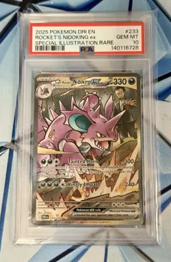 2025 POKEMON DRI EN | ROCKET’S NIDOKING | SPECIAL ILLUSTRATION RARE | PSA 10 GEM - Image 1