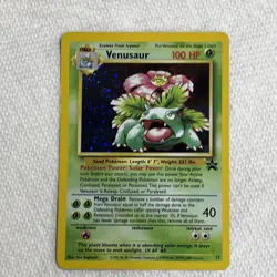 2000 Pokemon Venusaur Holo Black Star Promo 13 Free Shipping - Image 1