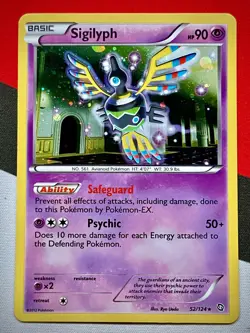 Sigilyph 52/124 Holo Rare 2012 Dragons Exalted Pokemon NM/LP - Image 1