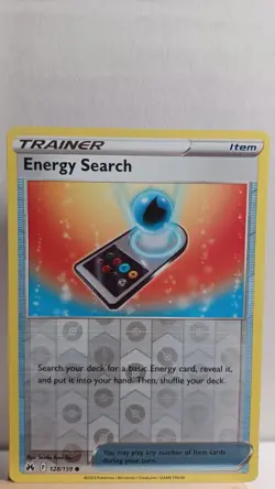 Energy Search [LP] - Pokemon TCG Crown Zenith 128/159 [Reverse Holo Common] - Image 1