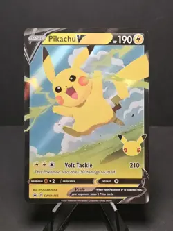 Pikachu V SWSH143 Promo 2021 Pokemon Card - Image 1