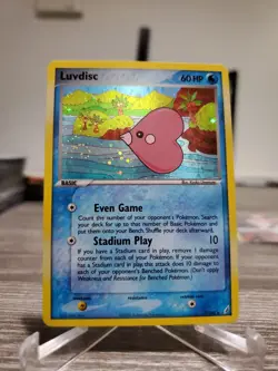 Luvdisc - 7/100 - Pokemon Crystal Guardians Holo Card NM - Image 1