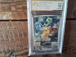 Pokemon Cards promo Holo 001 sv p pikachu ar sr ex graded slab card gold art b30 - Image 1