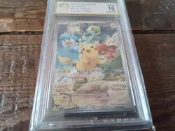 Pokemon Cards promo Holo 001 sv p pikachu ar sr ex graded slab card gold art b30 - Image 2